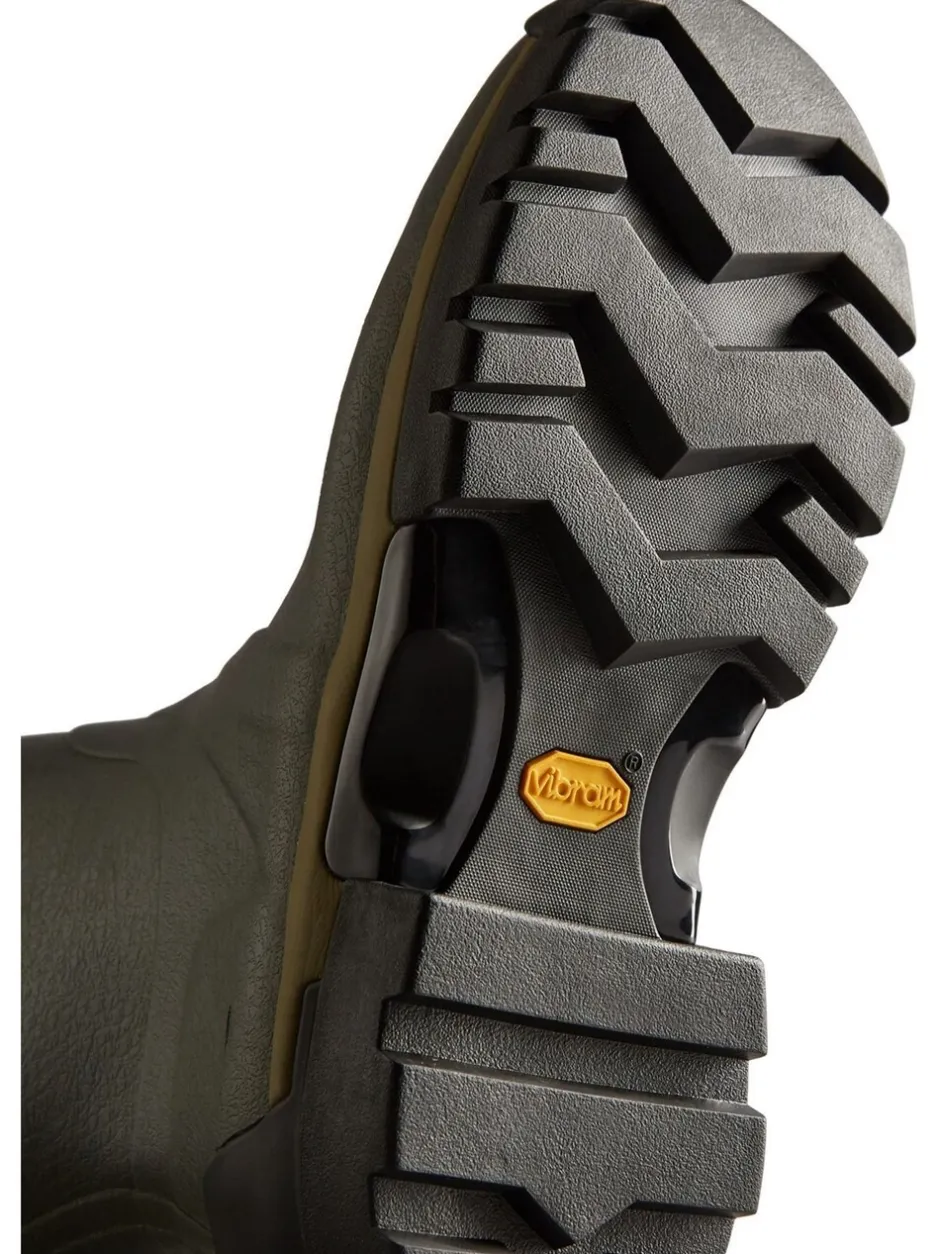 Laarzen*Hunter Mens Green Balmoral Tall Side Adjustable Neoprene Lined Techsole Wellies