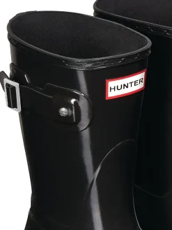 Laarzen*Hunter Womens Original Short Gloss Black Wellies
