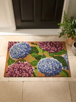Deurmatten|Vloerkleden En Lopers*Next Hydrangea Floral Coir Doormat