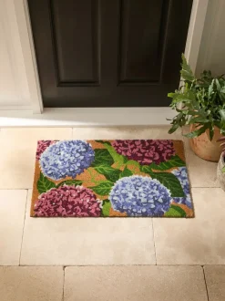 Deurmatten|Vloerkleden En Lopers*Next Hydrangea Floral Coir Doormat