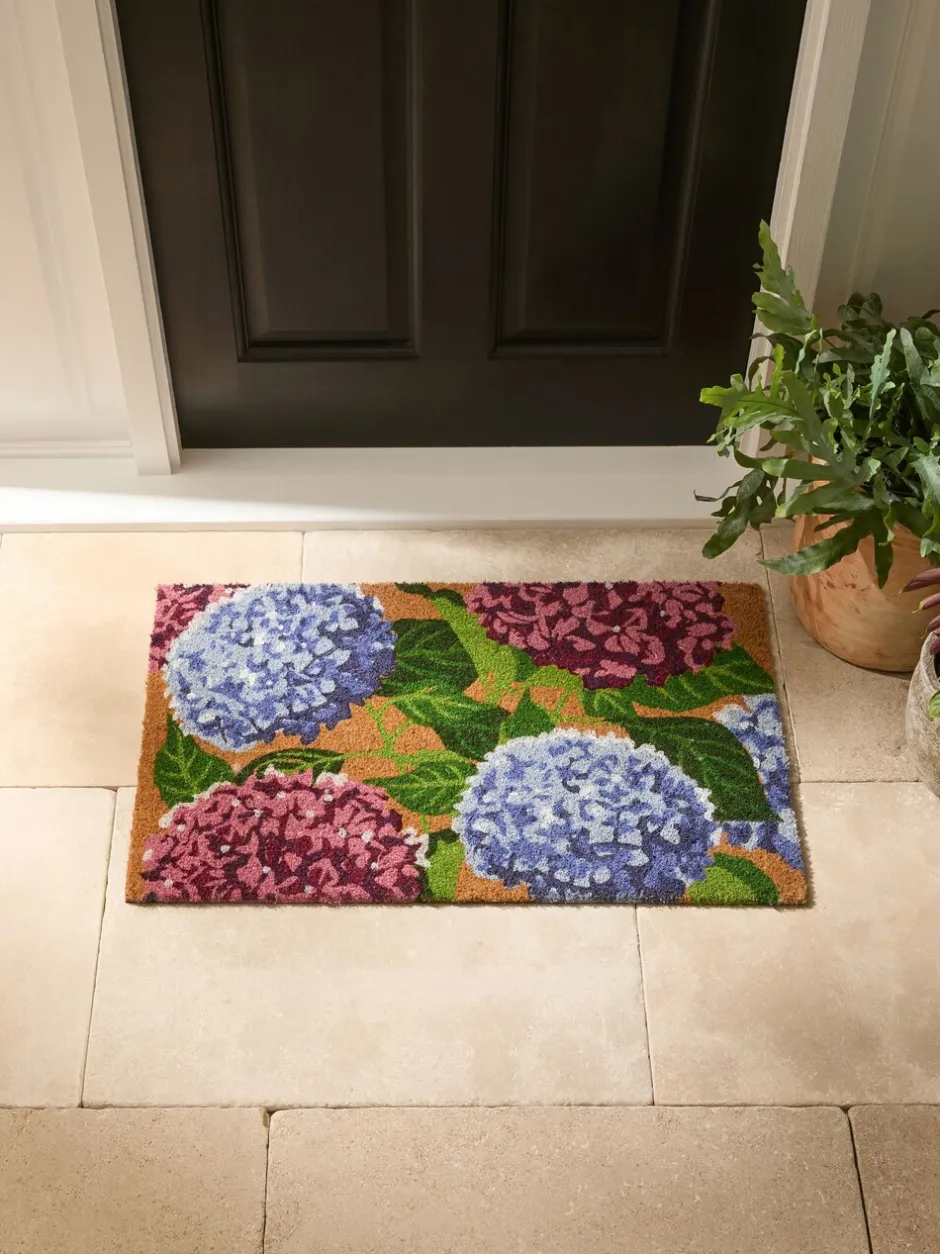 Deurmatten|Vloerkleden En Lopers*Next Hydrangea Floral Coir Doormat