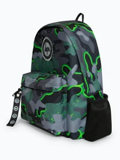 Tassen*Hype . Boys Green Iconic Glow Camo Backpack