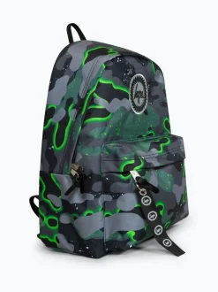 Tassen*Hype . Boys Green Iconic Glow Camo Backpack