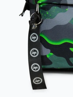 Tassen*Hype . Boys Green Iconic Glow Camo Backpack