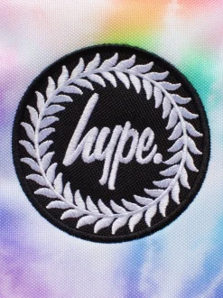 Tassen|Hype . Girls Pink Rainbow Heart Tie Dye Iconic Backpack