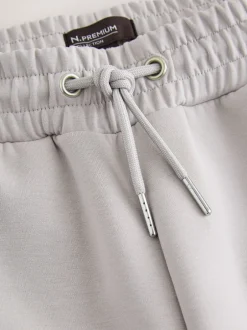 Joggingbroeken|Next - N. Premium Soft Touch Scuba Slim Fit Open Joggers Ice grey