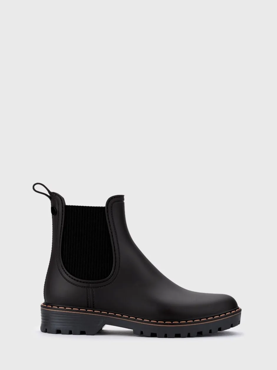 Laarzen|Igor Trak Tri Black Ankle Wellies