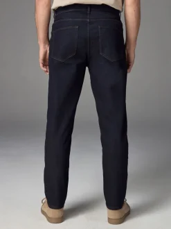 Jeans*Next Indigo blauwe wassing - Klassieke stretchjeans met standaard taps toelopende pasvorm