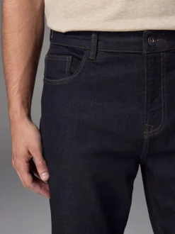 Jeans*Next Indigo blauwe wassing - Klassieke stretchjeans met standaard taps toelopende pasvorm