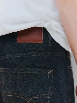 Jeans*Next - Signature Brushed Cosy Check Denim Jeans Indigo blauwe wassing