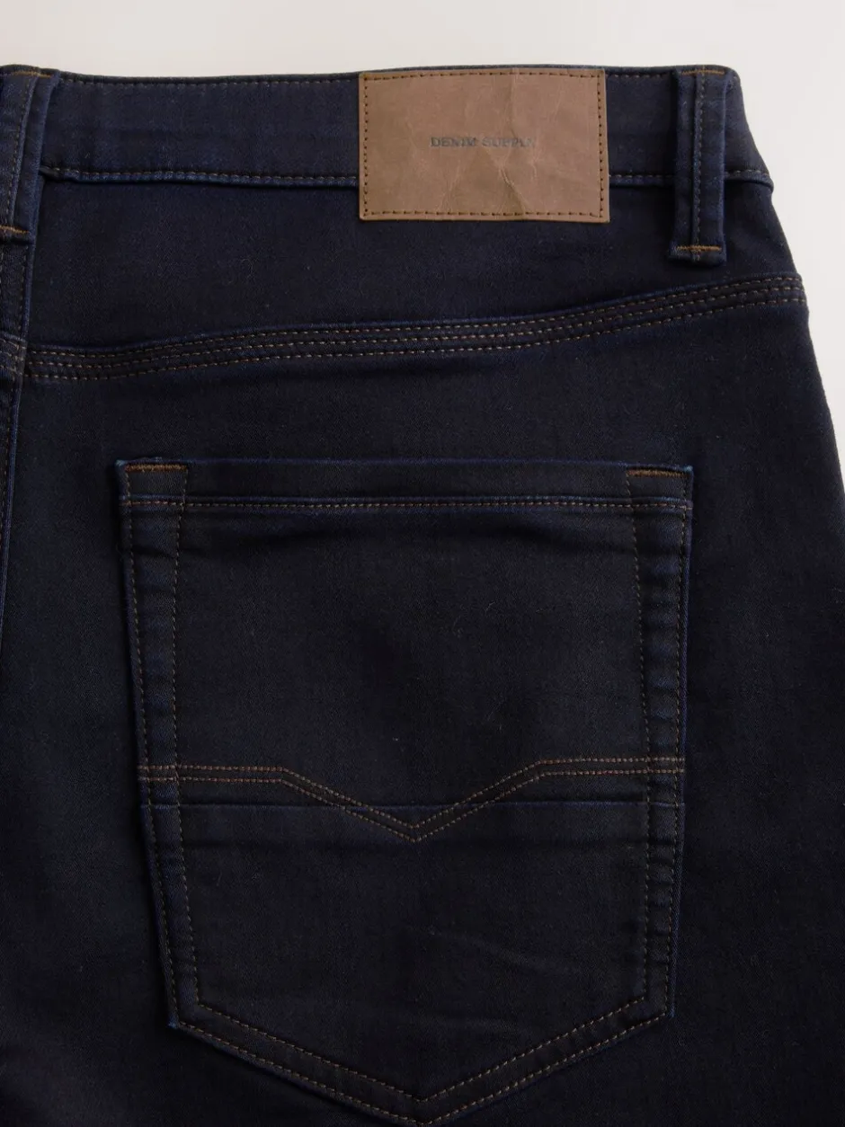 Jeans|Next - Straight fit - Comfortabele stretchjeans Indigo blauwe wassing