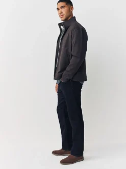 Jeans|Next - Straight fit - Comfortabele stretchjeans Indigo blauwe wassing