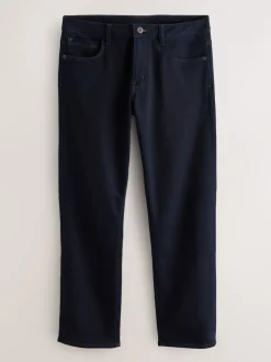Jeans|Next - Straight fit - Comfortabele stretchjeans Indigo blauwe wassing
