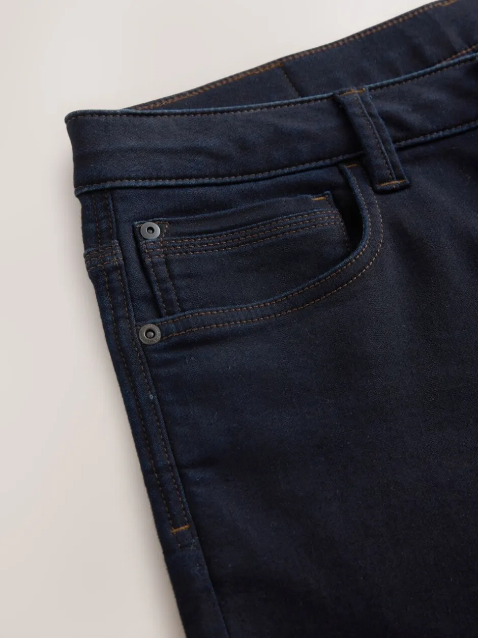 Jeans|Next - Straight fit - Comfortabele stretchjeans Indigo blauwe wassing