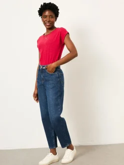 Jeans|Fat Face - FatFace Taper Leg Jean Indigoblauw