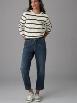 Jeans|Next - Boyfriend-jeans Inktblauw