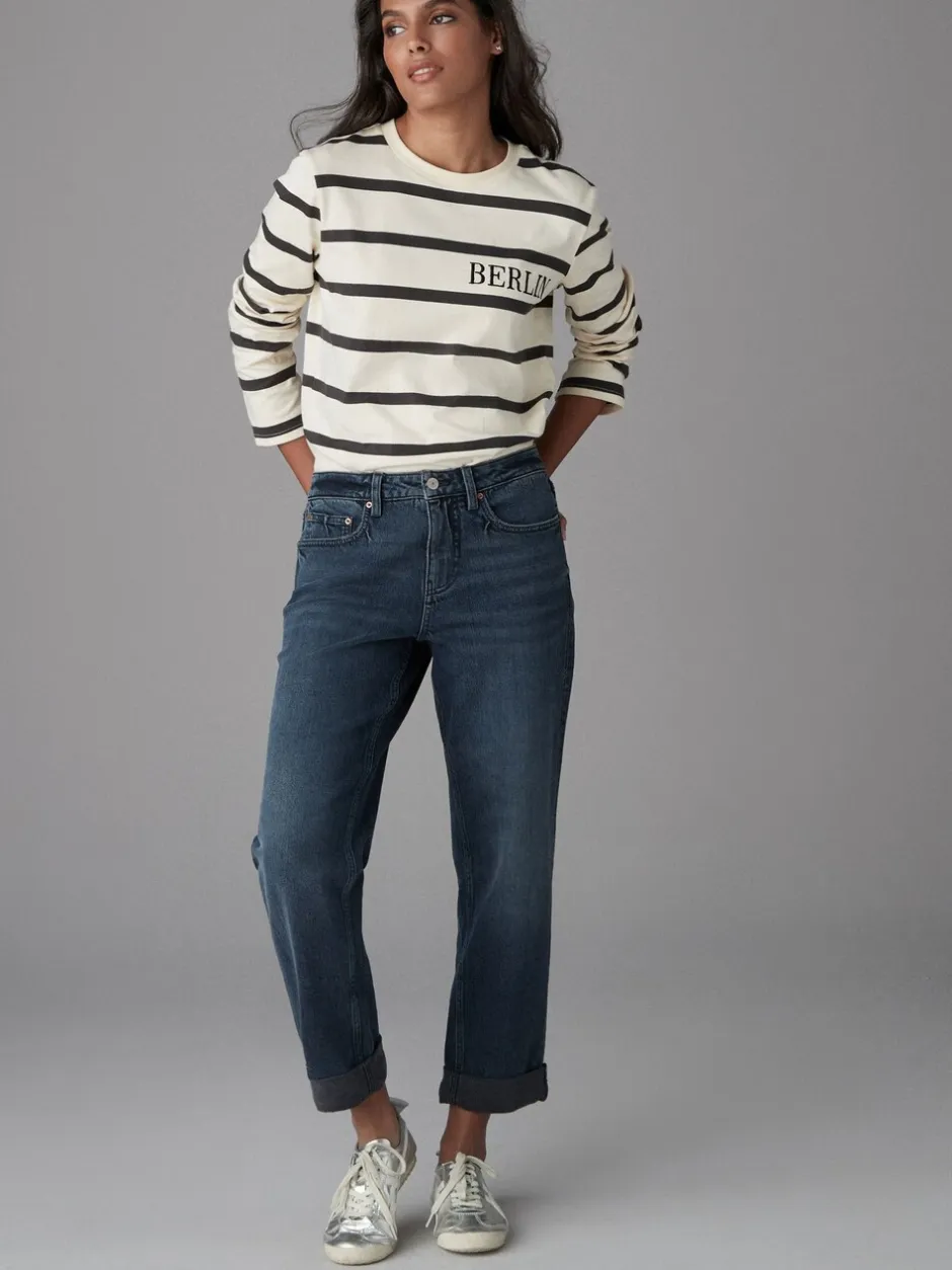 Jeans|Next - Boyfriend-jeans Inktblauw