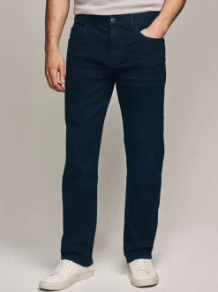 Jeans|Next - Straight-fit Essential stretchy jeans met rechte pasvorm Inktblauw