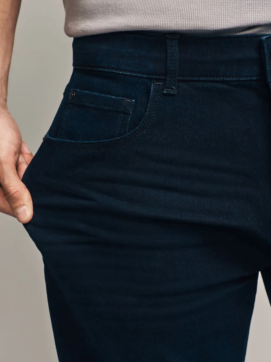 Jeans|Next - Straight-fit Essential stretchy jeans met rechte pasvorm Inktblauw
