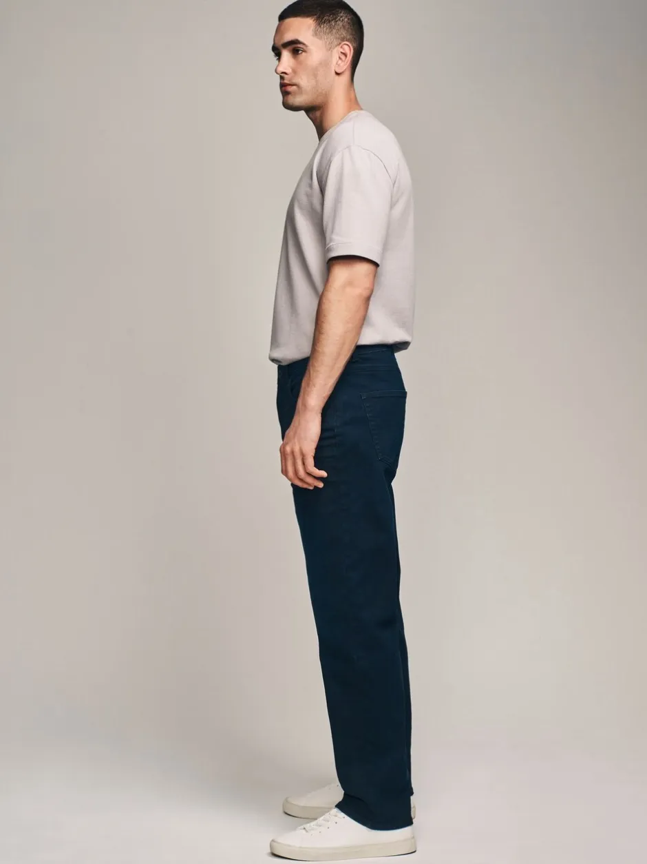 Jeans|Next - Straight-fit Essential stretchy jeans met rechte pasvorm Inktblauw