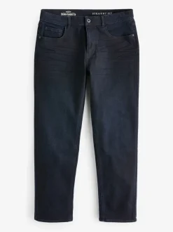 Jeans|Next - Straight-fit Essential stretchy jeans met rechte pasvorm Inktblauw