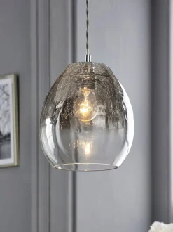 Lampenkappen|Verlichting|Next Isla eenvoudig te monteren lampenkap met kleurverloop Rookgrijs