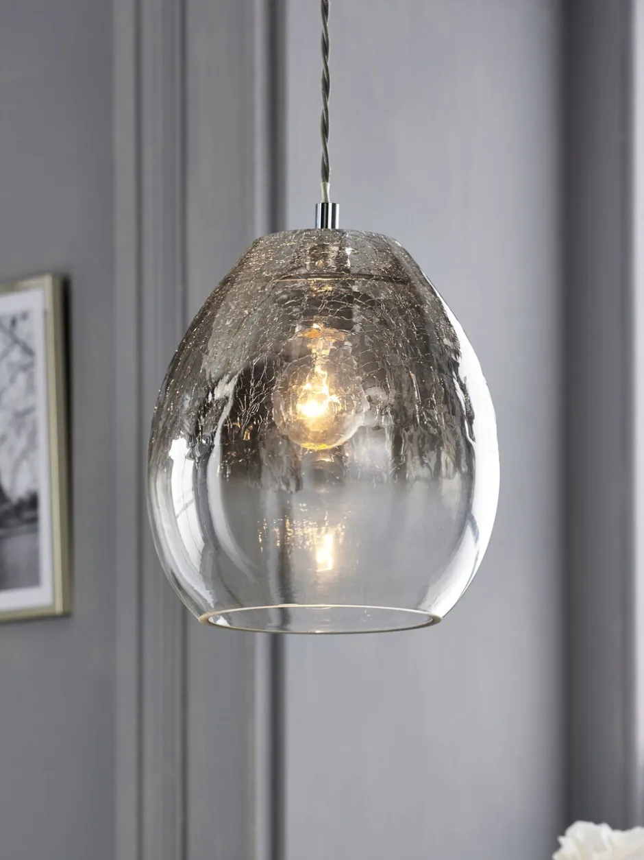 Lampenkappen|Verlichting|Next Isla eenvoudig te monteren lampenkap met kleurverloop Rookgrijs