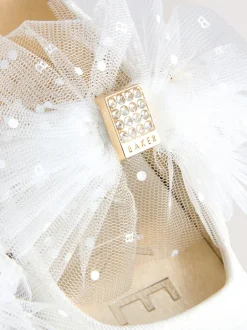 Gelegenheidskleding*Baker by Ted Baker - Mary Jane gelegenheidsschoenen met strik voor meisjes Ivoor