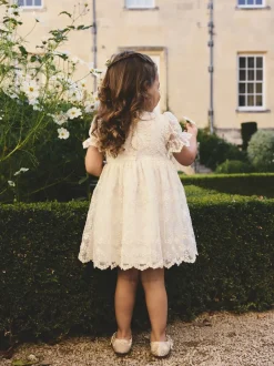 Jurken*Next - Embroidered Prom Dress (3mths-8yrs) Ivoor