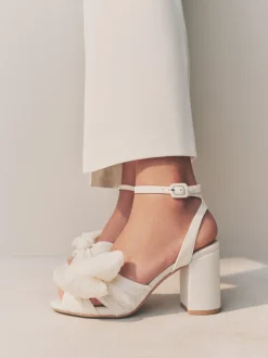 Schoenen Met Hakken|Gelegenheidskleding*Next Ivoor - Forever Comfort® Bruiloft Strik Block Bruid hakken Schoenen