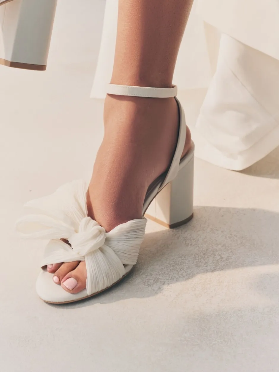 Schoenen Met Hakken|Gelegenheidskleding*Next Ivoor - Forever Comfort® Bruiloft Strik Block Bruid hakken Schoenen