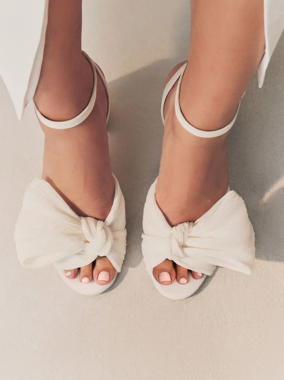 Schoenen Met Hakken|Gelegenheidskleding*Next Ivoor - Forever Comfort® Bruiloft Strik Block Bruid hakken Schoenen
