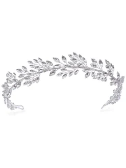 Haaraccessoires*Ivory & Co Utopia hoofdband met kristallen blaadjes