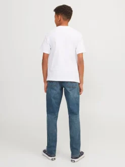 Jeans*JACK & JONES JUNIOR Clark regular fit jeans met rechte pijpen