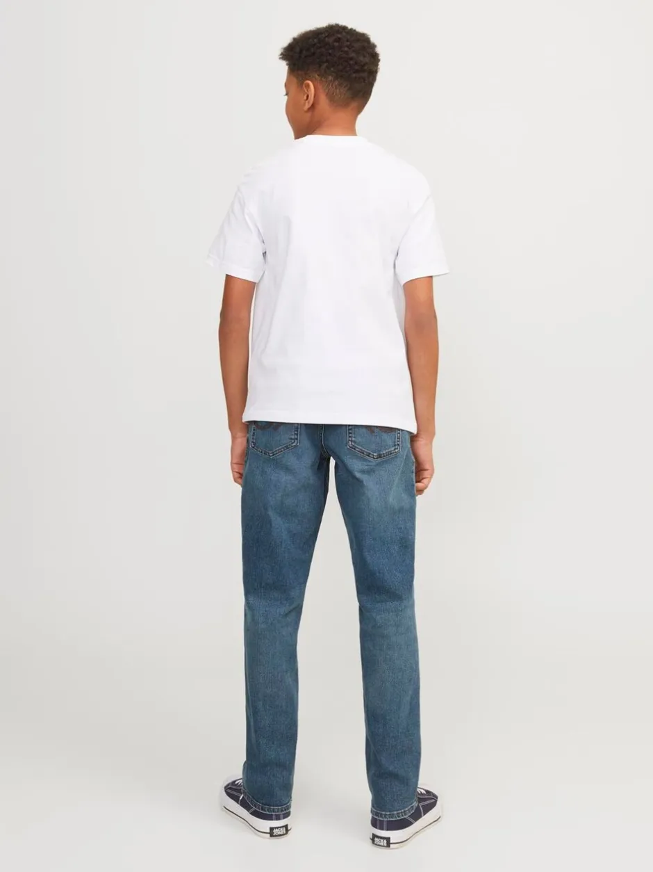 Jeans*JACK & JONES JUNIOR Clark regular fit jeans met rechte pijpen