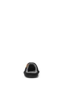 Pantoffels|JACK & JONES JUNIOR Courdroy Mule Black Slippers
