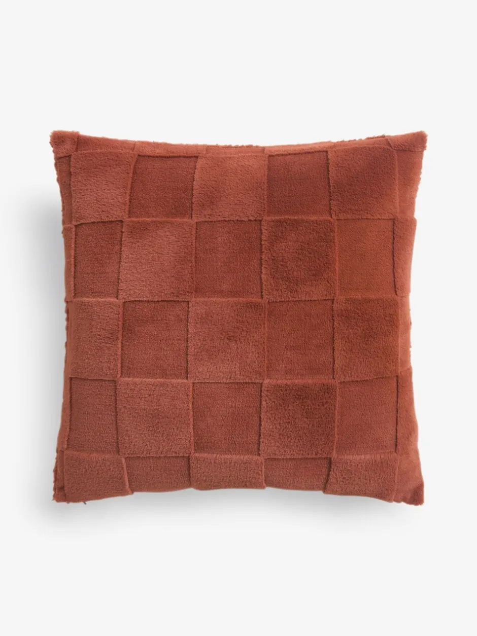 Kussentjes En Plaids|Kussentjes En Plaids|Next Jasper Checkerboard Cushion Oranje