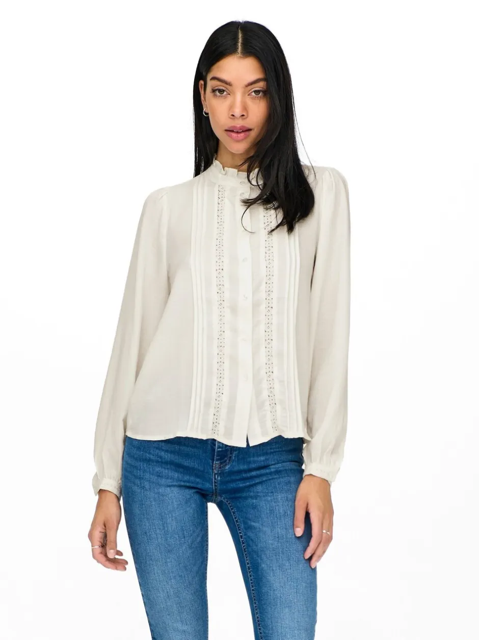 Blouses En Overhemden|Tops En T-Shirts*JDY - Overhemd met kanten details en lange mouwen