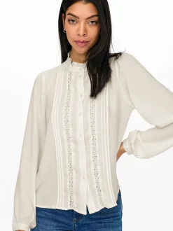Blouses En Overhemden|Tops En T-Shirts*JDY - Overhemd met kanten details en lange mouwen
