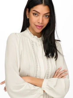 Blouses En Overhemden|Tops En T-Shirts*JDY - Overhemd met kanten details en lange mouwen