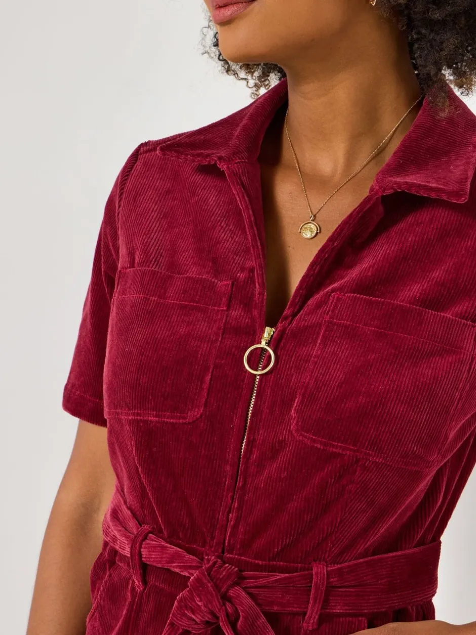 Jumpsuits En Playsuits|Joe Browns Belted Bootcut Cord Jumpsuit