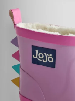 Laarzen*Jojo Maman Bébé - Behaaglijke gevoerde enkelhoge regenlaarzen met dinoprint