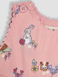 Tuinbroeken|Jumpsuits En Playsuits*Jojo Maman Bébé - bretelbroeken van 100% katoen met print