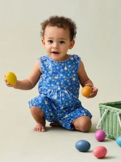Tuinbroeken|Jojo Maman Bébé - bretelbroeken van 100% katoen met print
