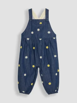 Tuinbroeken*Jojo Maman Bébé - Geborduurde tuinbroek met bloemenprint