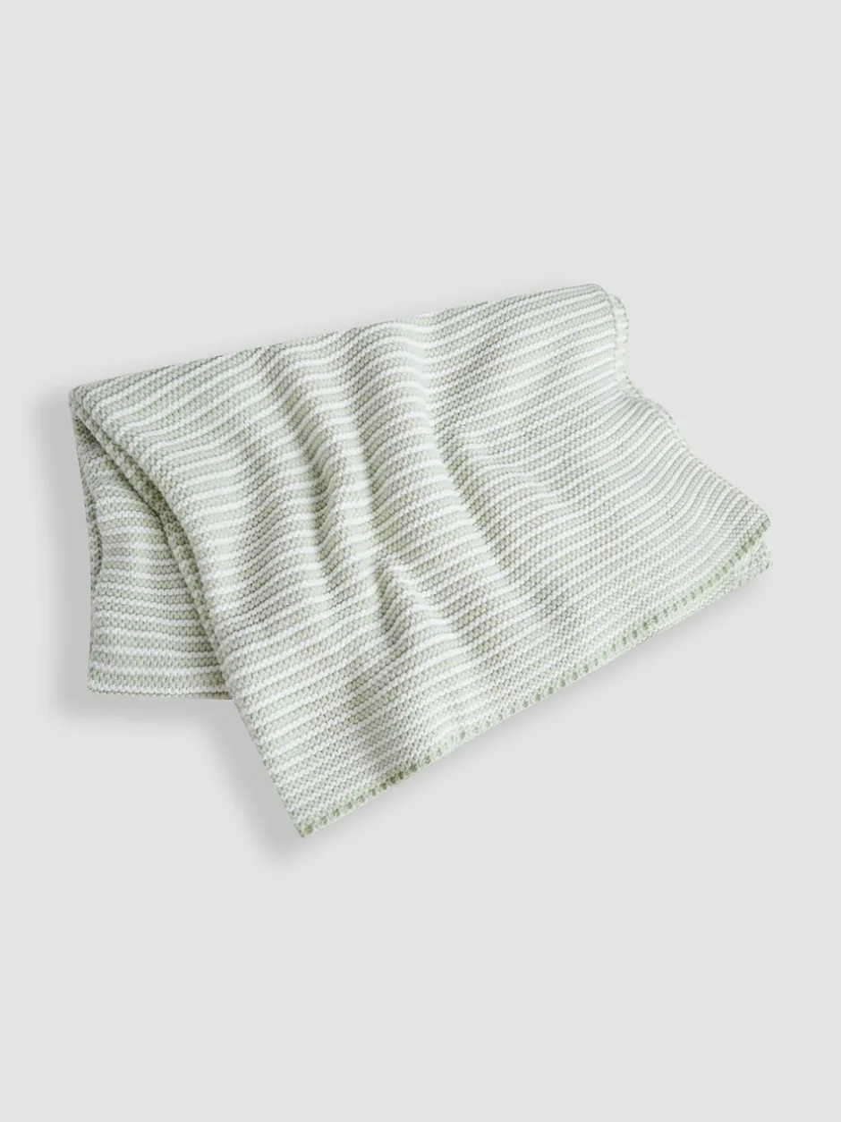 Babyartikelen En Slaapzakken *Jojo Maman Bébé - Gebreid dekentje met strepen
