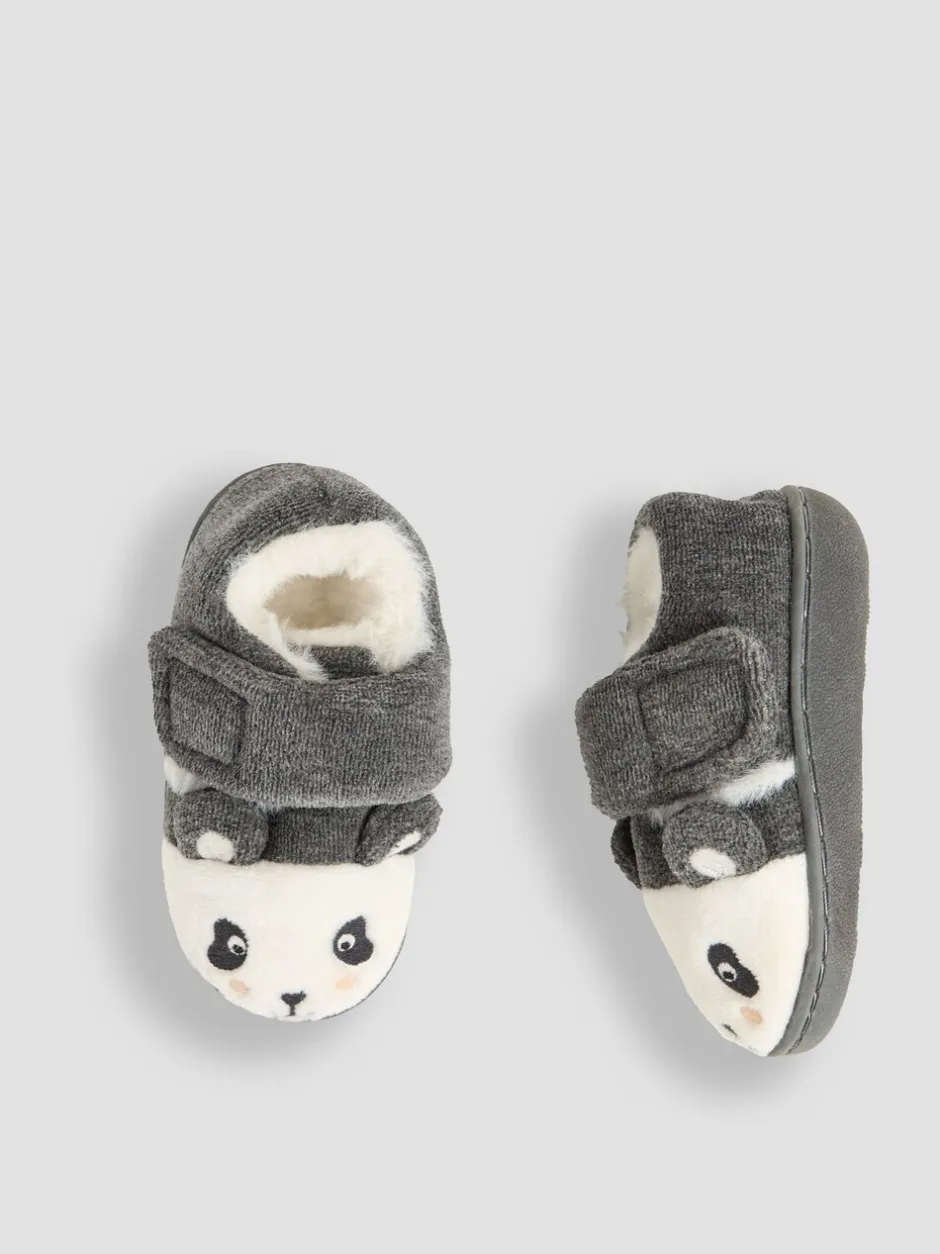 Pantoffels|Pantoffels*Jojo Maman Bébé - Gemakkelijk pantoffels met pandabeertje voor meisjes