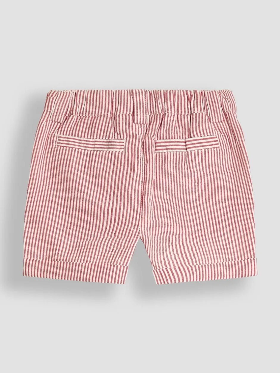 Shorts|Jojo Maman Bébé - Gestreepte seersucker short