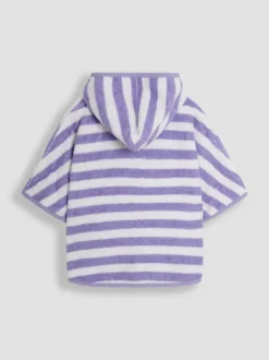 Badkleding|Jojo Maman Bébé 100% katoenen handdoekponcho met vlindermotief