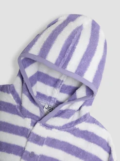 Badkleding|Jojo Maman Bébé 100% katoenen handdoekponcho met vlindermotief